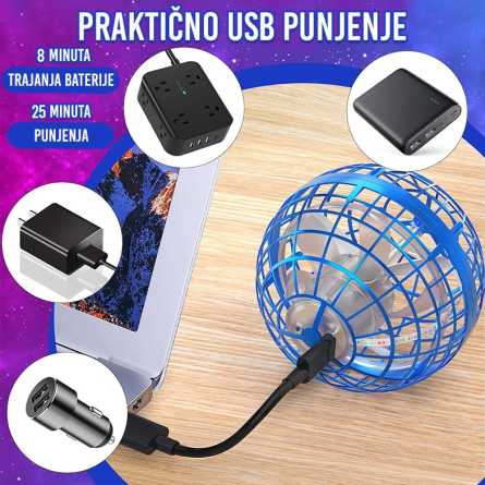 Magična LED Bumerang Lopta 257107