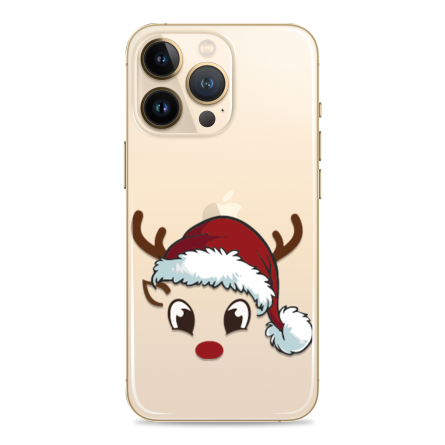 Silikonska Maskica za mobitel - "Deer with Christmas Cap" - winter67 222525