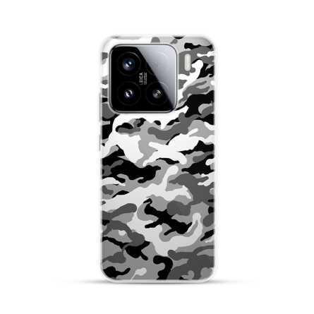 Silikonska Maskica za Xiaomi 15 - Camouflage - siva 248693