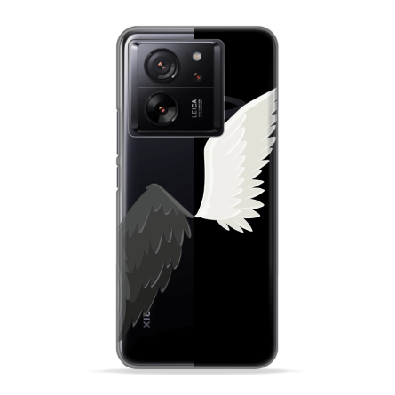 Silikonska Maskica za Xiaomi 13T / 13T Pro - Black & White 231753