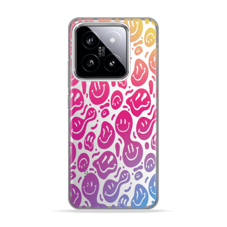 Silikonska Maskica za Xiaomi 14 Pro - Colorful Smiley 230928