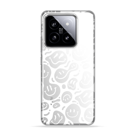 Silikonska Maskica za Xiaomi 14 Pro - White Smiley 230929