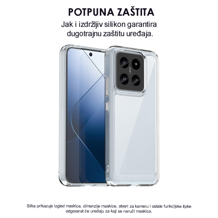 Ultra tanka Prozirna Silikonska maskica za Xiaomi 13T / 13T Pro 229804