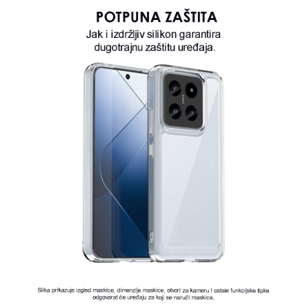 Ultra tanka Prozirna Silikonska maskica za Redmi A3 256010