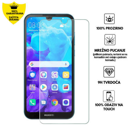 Zaštitno Staklo za ekran za Huawei Y5 (2019) (2D) - Prozirno 139808