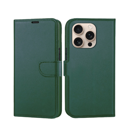 Preklopna maskica za iPhone 16 Pro- Tamno zelena 239780