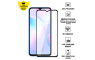 Zaštitno Staklo za ekran za Redmi 9A/Redmi 9AT (3D) - (Prozirno sa crnim rubovima) 111029