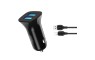 XO Autopunjač - 2x USB na Lightning kabel - 2.4A - 12W - više boja 202598