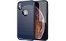 Silikonska Carbon Maskica za iPhone XS Max - Plava 223066