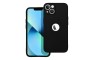 Silikonska maskica s rupom za logo za iPhone 11 - crna 222376