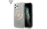 GUESS Glitter 4G Circle Maskica za iPhone 11 Pro – Srebrna 108450