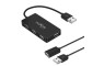 Maxlife USB hub - 4x USB port - 15 cm - kabel 1,5 m 229435