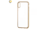 Silikonska Maskica s Metallic Rubovima za Mate 10 Lite - Zlatna 224889