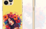 Silikonska maskica - Flower Hair - žuta - S279 234898