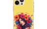Silikonska maskica - Flower Hair - žuta - S279 234899