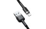 BASEUS USB Kabel za iPhone Lightning 8-pin 1,5A 2M Sivo-Crni 105777