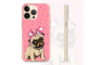 Silikonska Maskica za mobitel - Rozi Mops - S51 237576