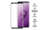 Zaštitno Staklo za ekran za Samsung Galaxy S9 Plus (3D) - (Prozirno sa crnim rubovima) 34062